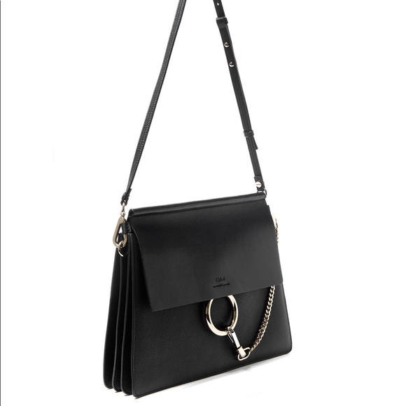 Chloe Medium Faye Bag - Black Leather - Picture 8 of 16
